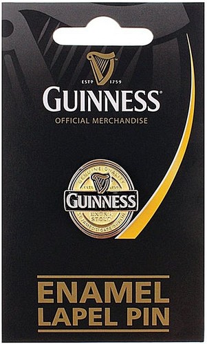 Guinness label metal lapel - , pin
